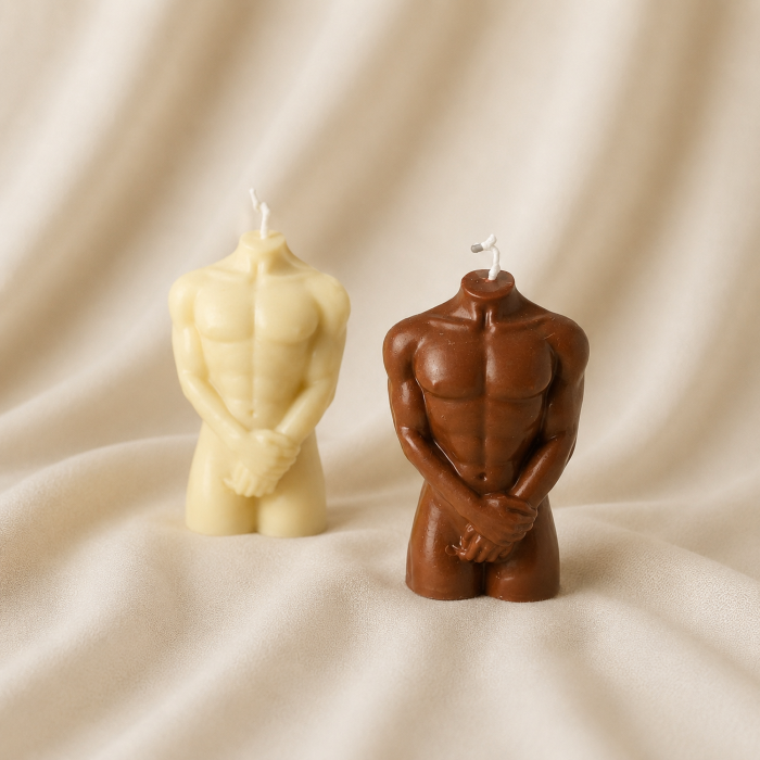 Man Sculpture Candle