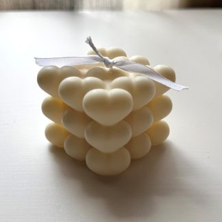Heart Bubble Candle Favor
