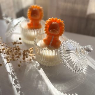 Elegant Glass Lion Favor